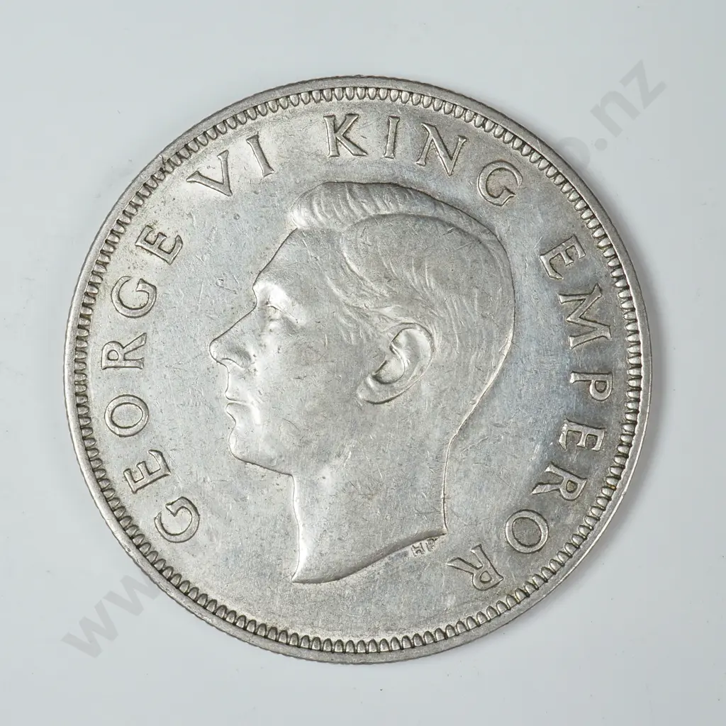1942 New Zealand Half Crown - Better Grade Image 1++