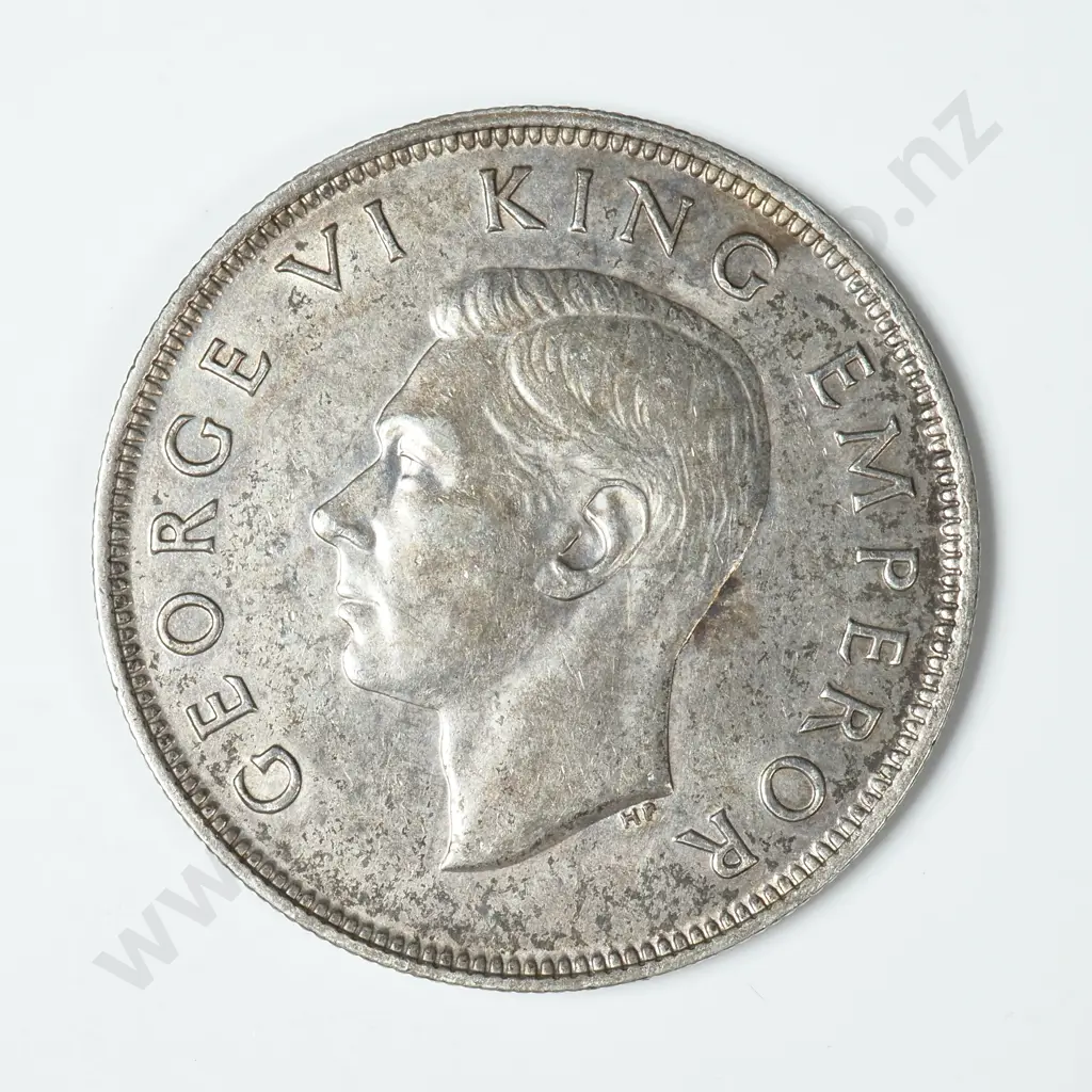 1940 New Zealand Centennial Half Crown Image 1++