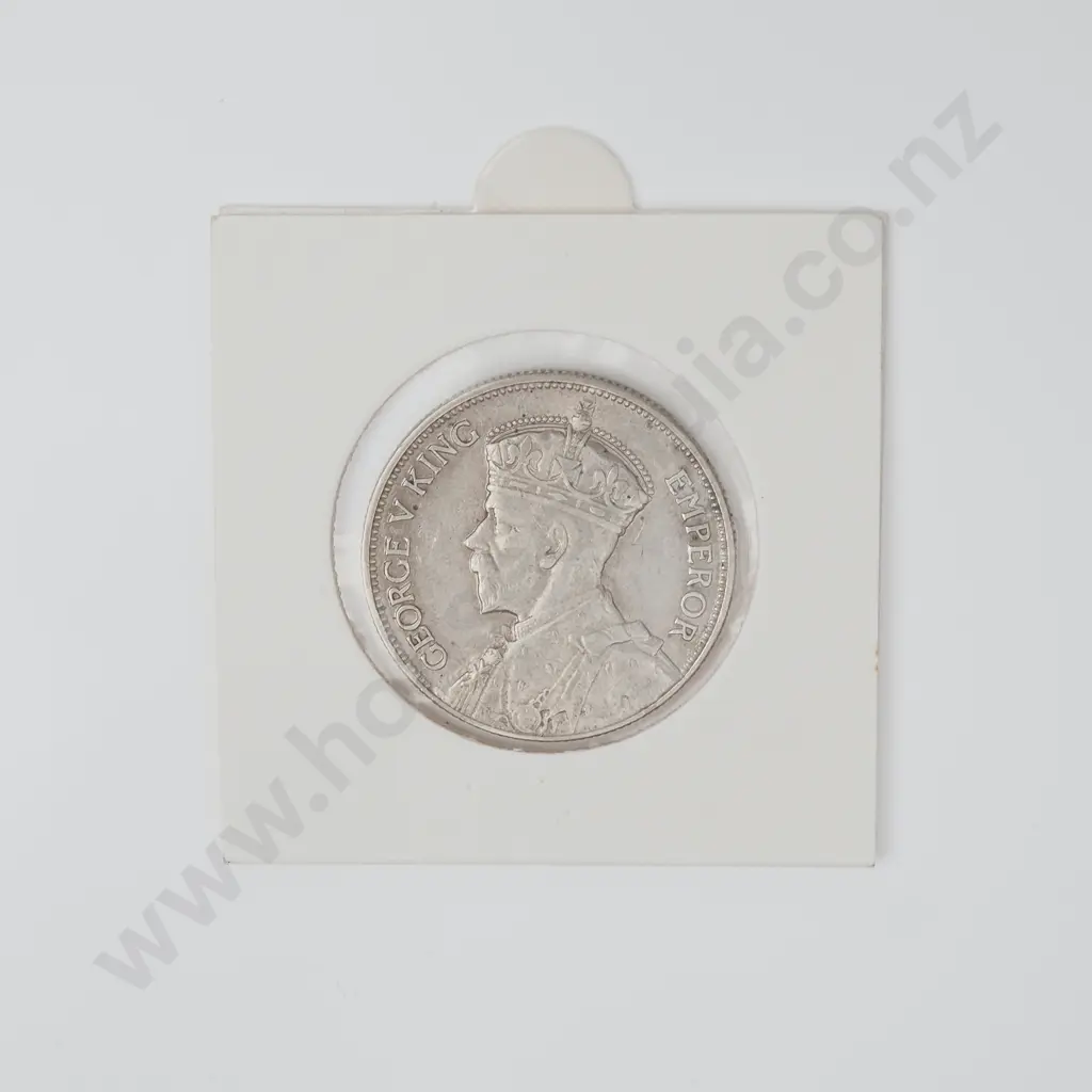 NZ 1935 Florin Image 1++