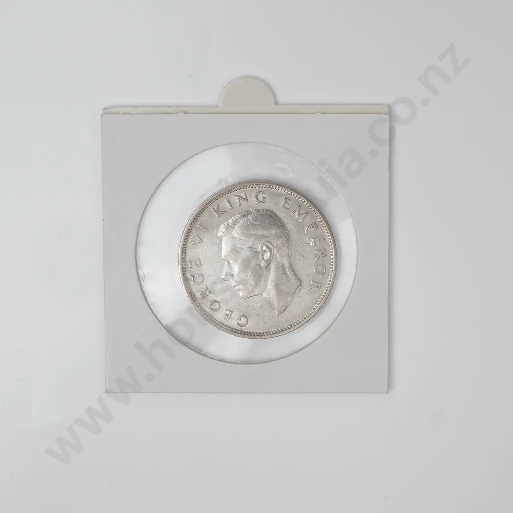 NZ 1937 Florin Image 1++