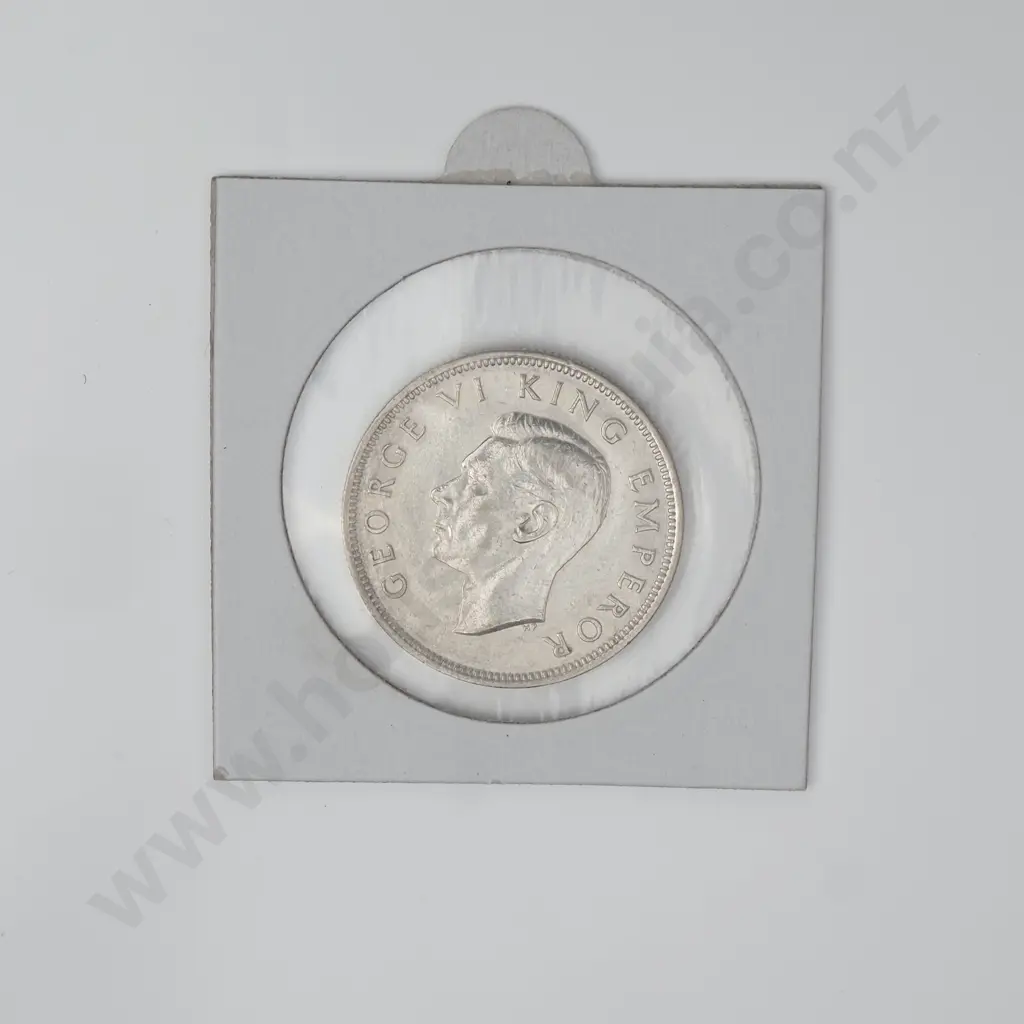 NZ 1943 Florin Image 1++