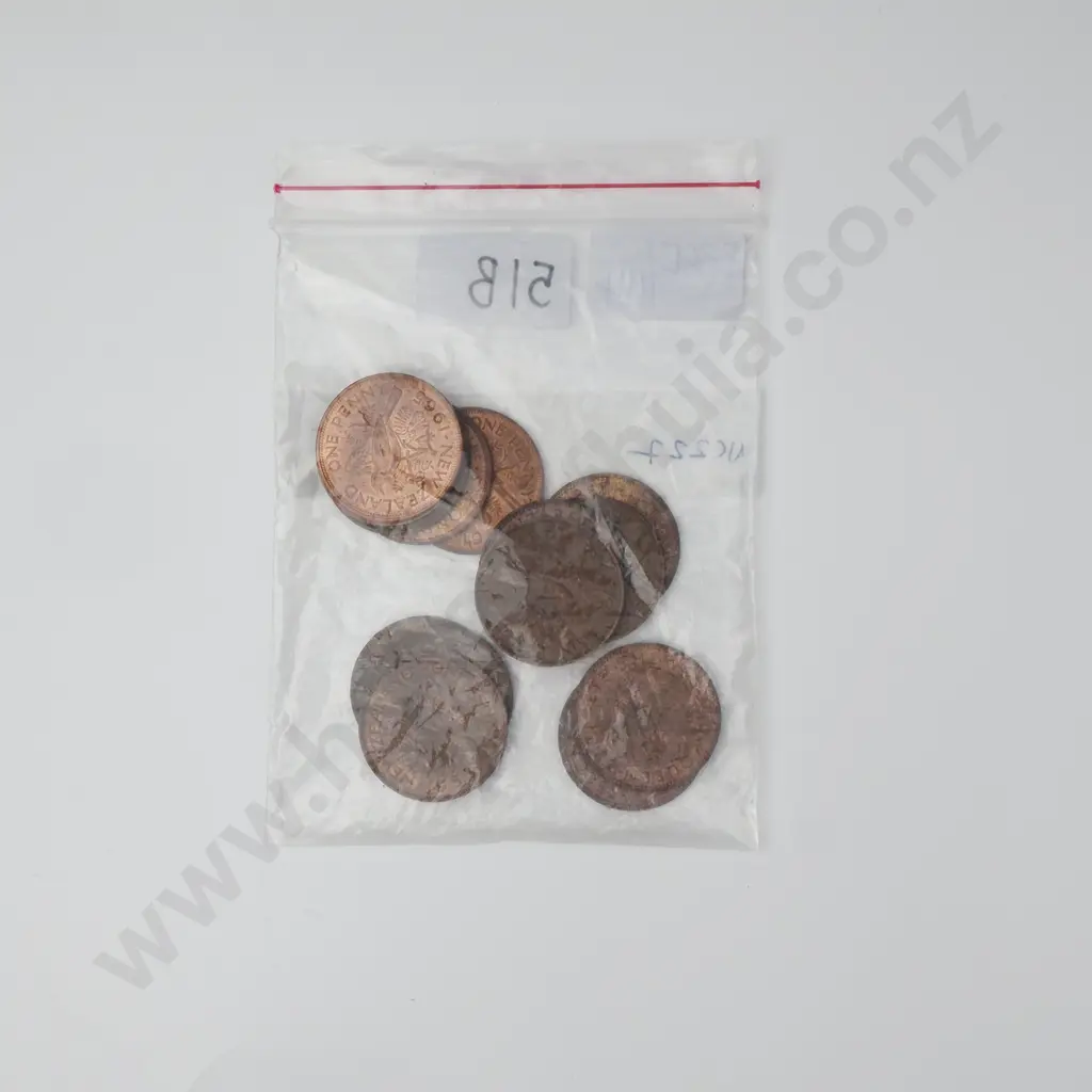 Assorted Lot of New Zealand Pennies - Better Grades Image 1++