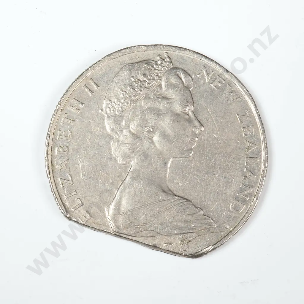 New Zealand Fifty Cent Error Coin Image 1++