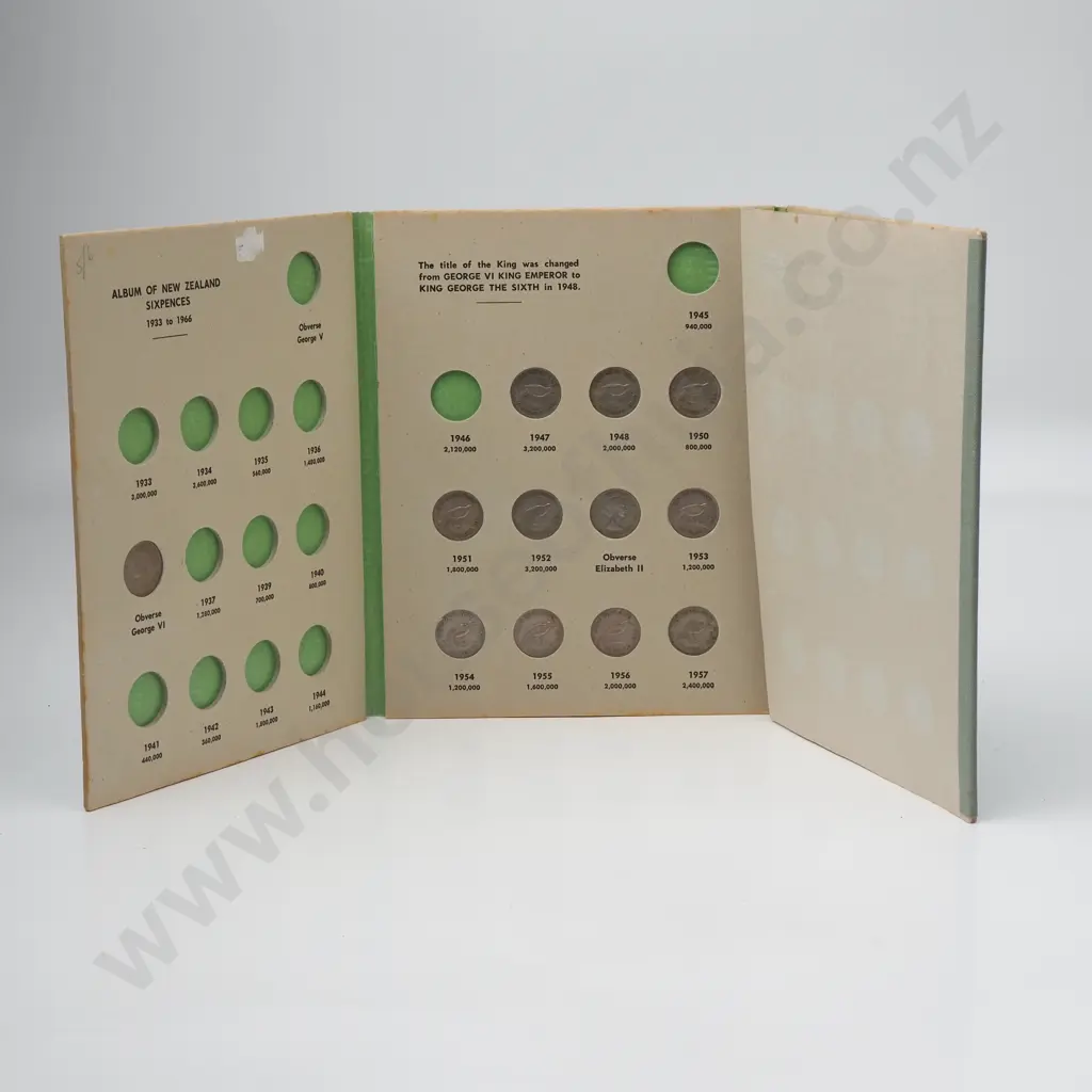 Betrand New Zealand Sixpence Set - Complete Post 1947 Image 1++
