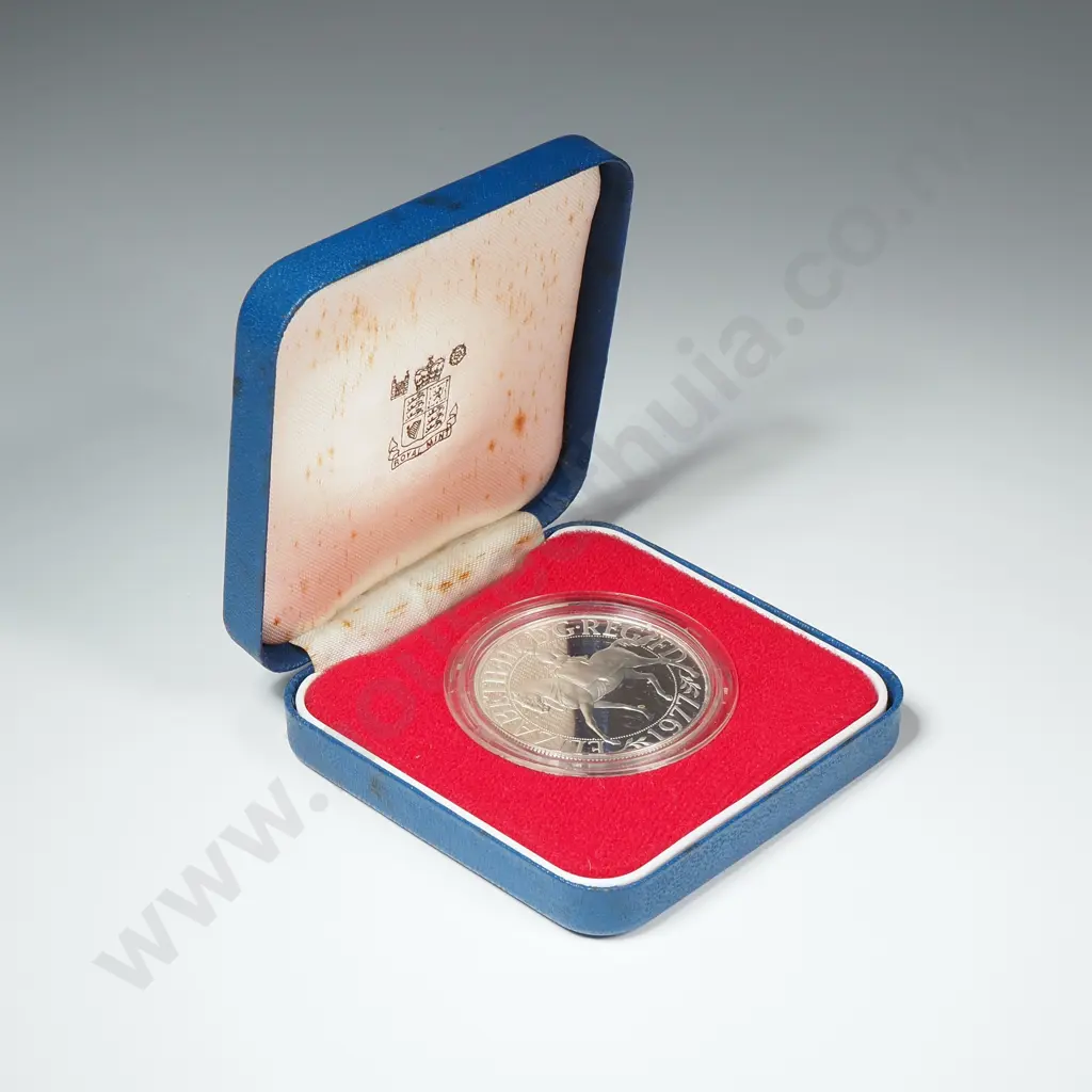 1977 Bailywick of Guernsey Twenty Five Pence Sterling Silver Proof Coin Image 1++