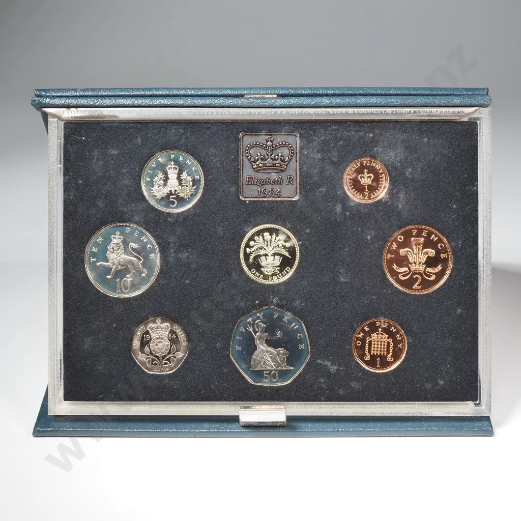 1984 United Kingdom Proof Coin Set Image 1++