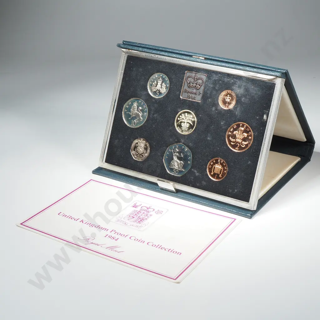 1984 United Kingdom Proof Coin Set Image 1++
