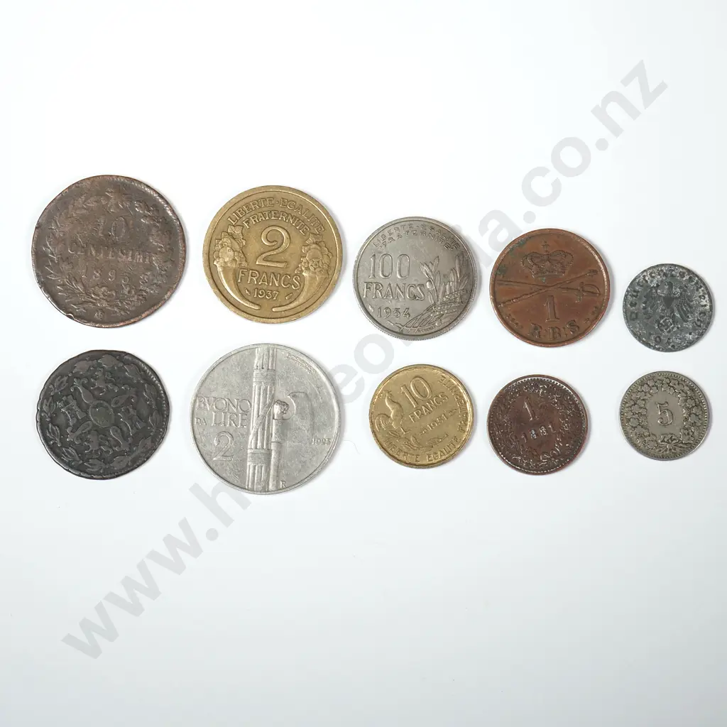 Assorted Lot of Mainly 19th Century Interesting European Coinage Image 1++