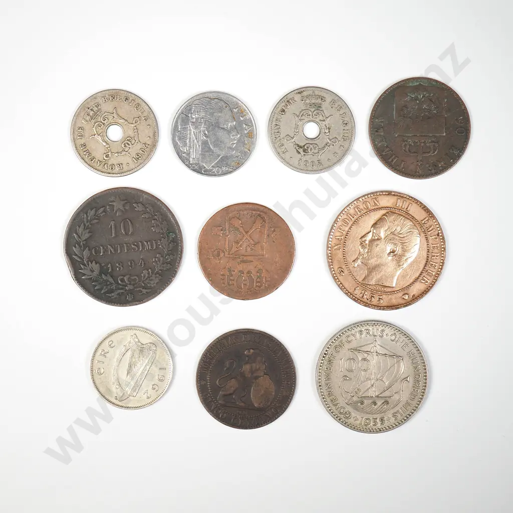 Assorted Lot of Mainly 19th Century Interesting European Coinage Image 1++