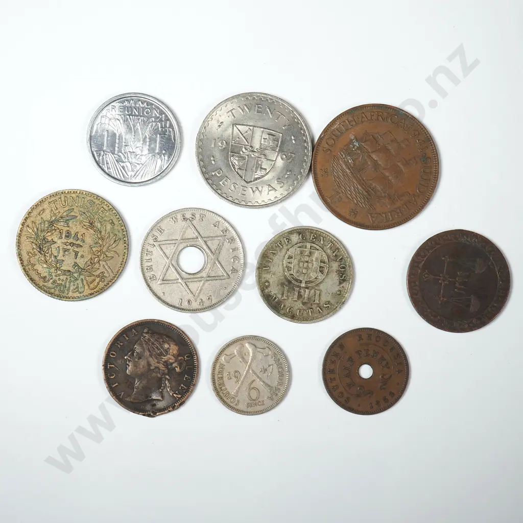 Assorted Lot of Mainly Early 20th Century Interesting Africa Coinage Image 1++