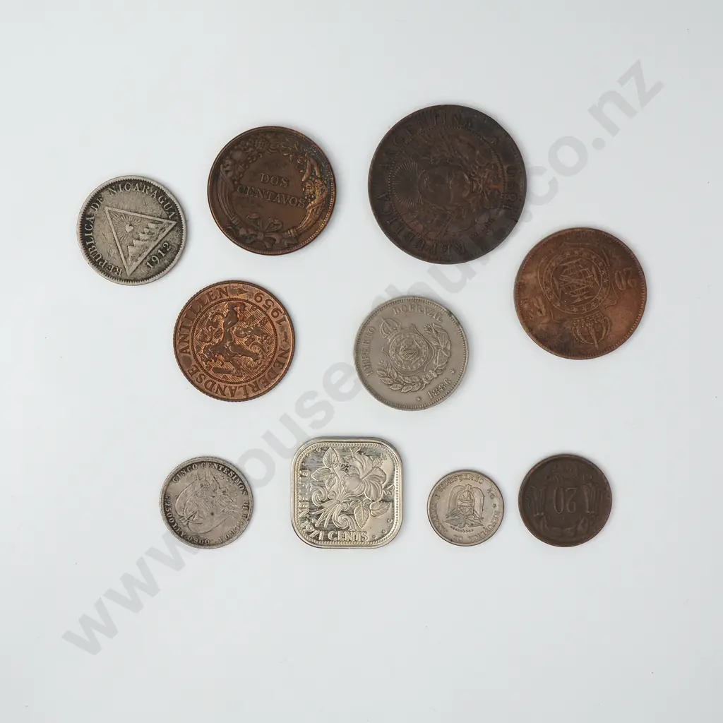 Assorted Lot of Mainly Late 19th Century Interesting South & Central American Coinage Image 1++