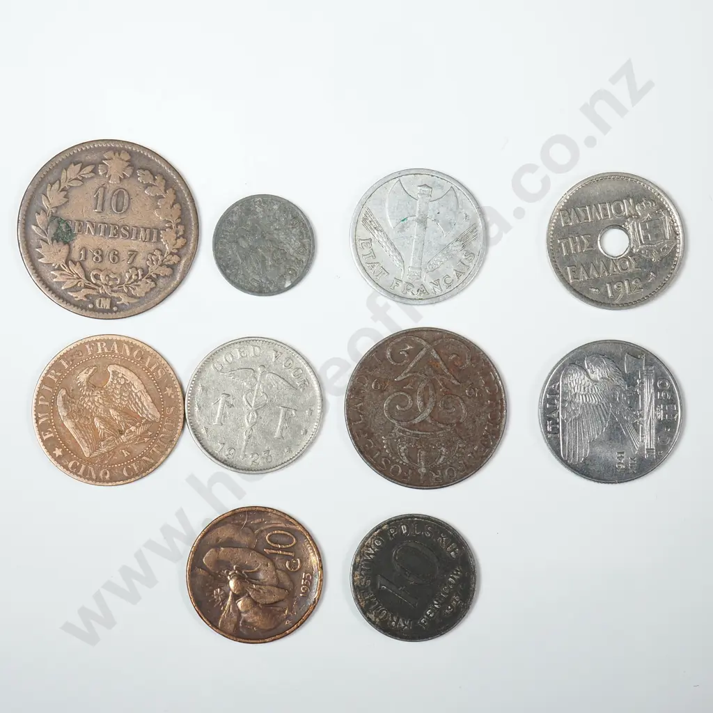 Assorted Lot of Mainly 19th Century Interesting European Coinage Image 1++