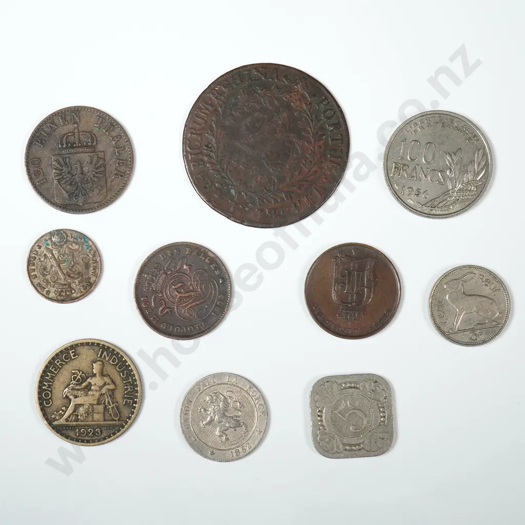 Assorted Lot of Mainly 19th Century Interesting European Coinage Image 1++
