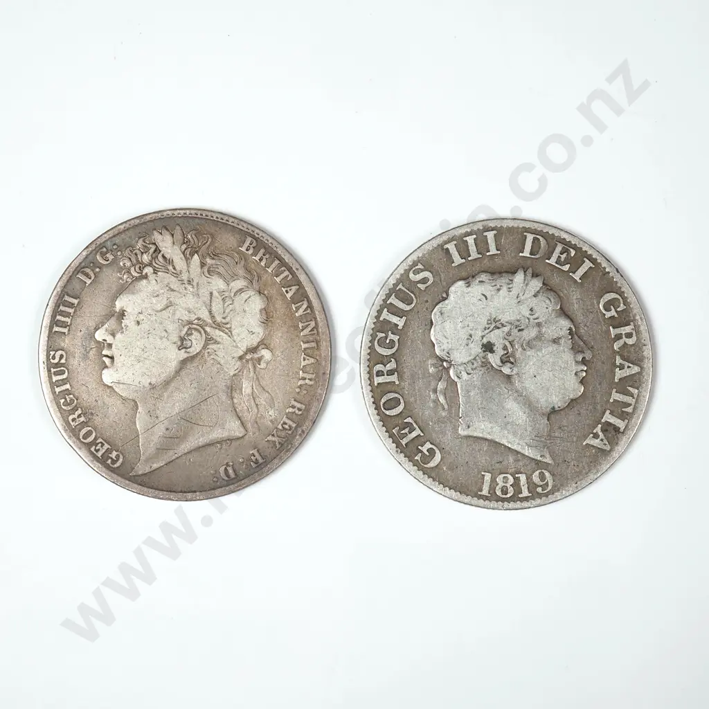 Two George III Half Crowns Image 1++