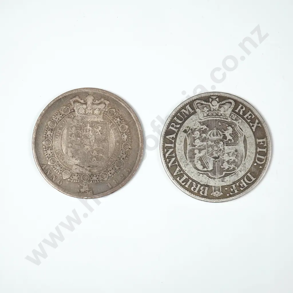 Two George III Half Crowns Image 1++