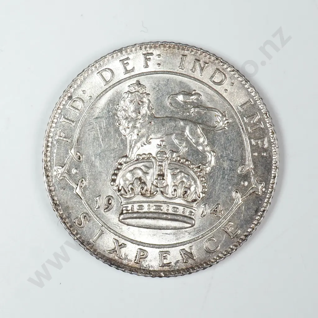 United Kingdom Sixpence: 1914 - Almost Uncirculated Image 1++