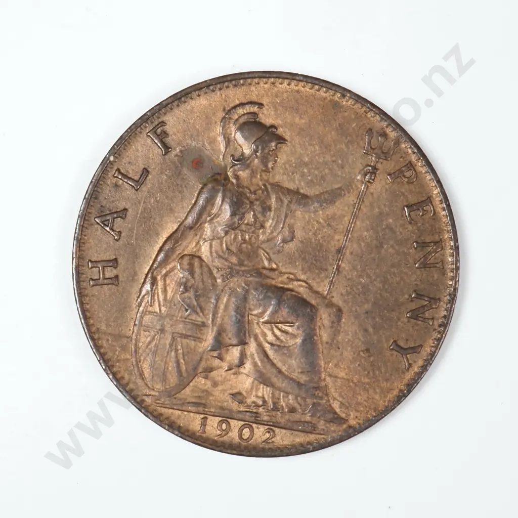 United Kingdom Halfpenny: 1902 - Almost Uncirculated Image 1++
