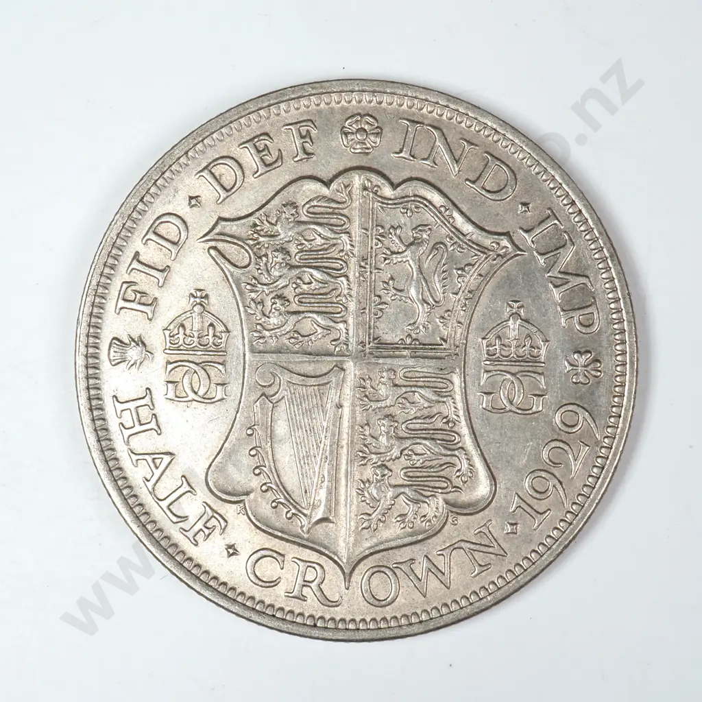 1929 United Kingdom Half Crown - Better Grade Image 1++