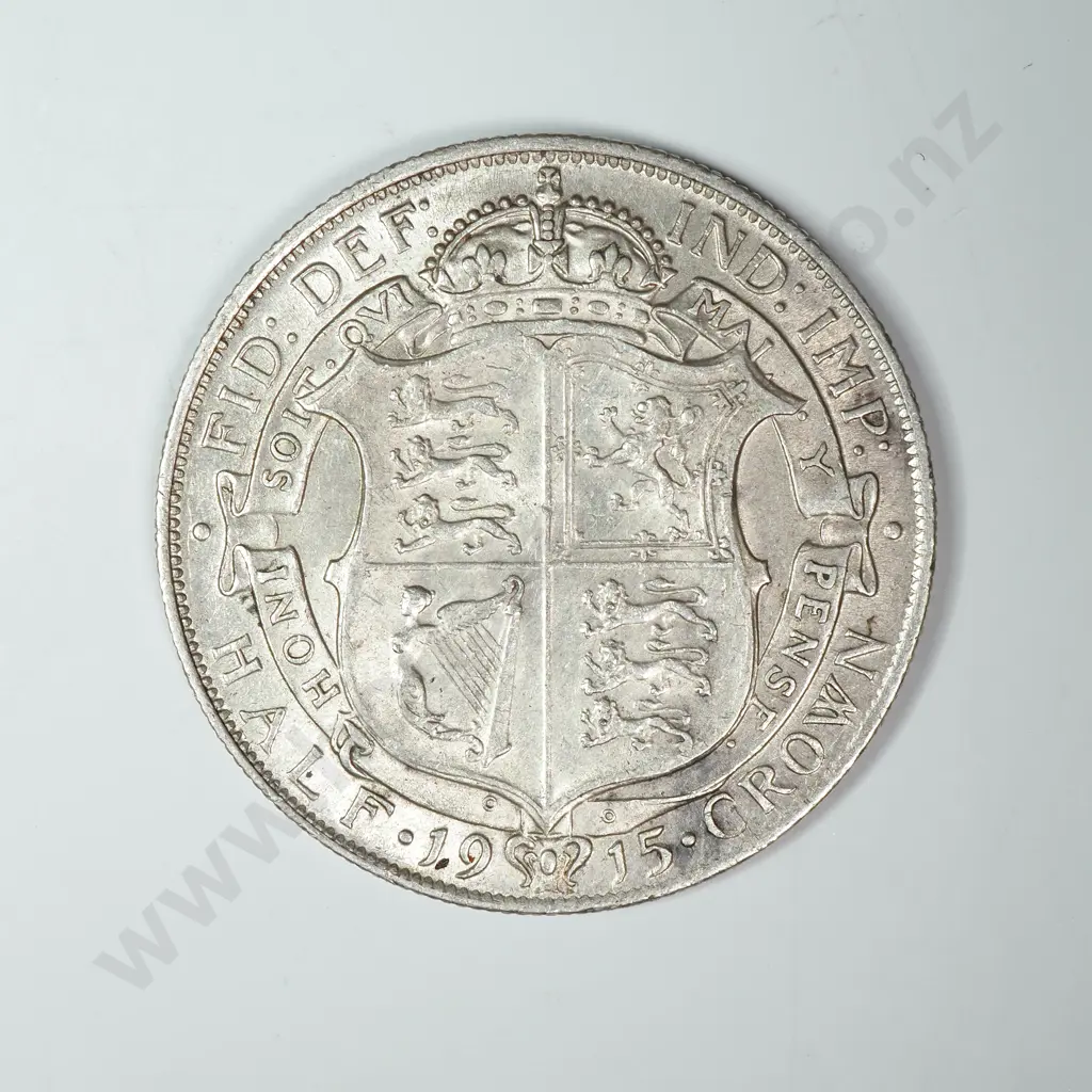 1915 United Kingdom Half Crown - Better Grade Image 1++