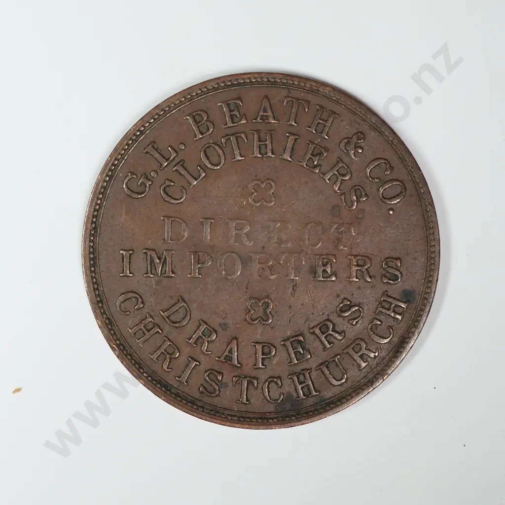 G L Beath & Co Christchurch Token Image 1++
