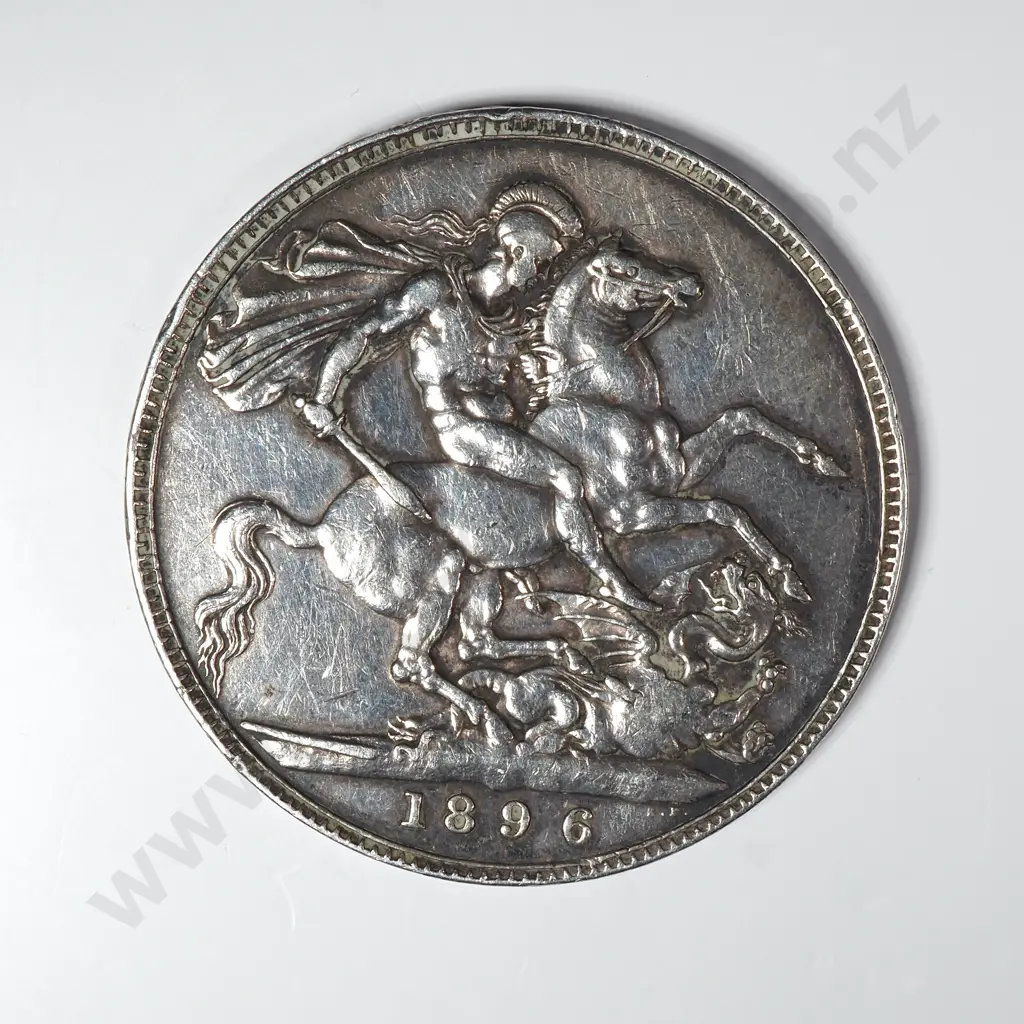 1896 United Kingdom Crown - Cleaned Image 1++