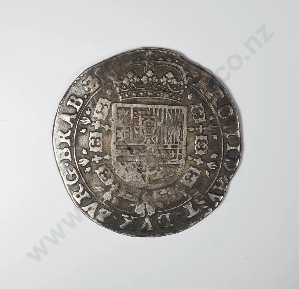 1633 Spanish Netherland Patagon Silver Coin Image 1++