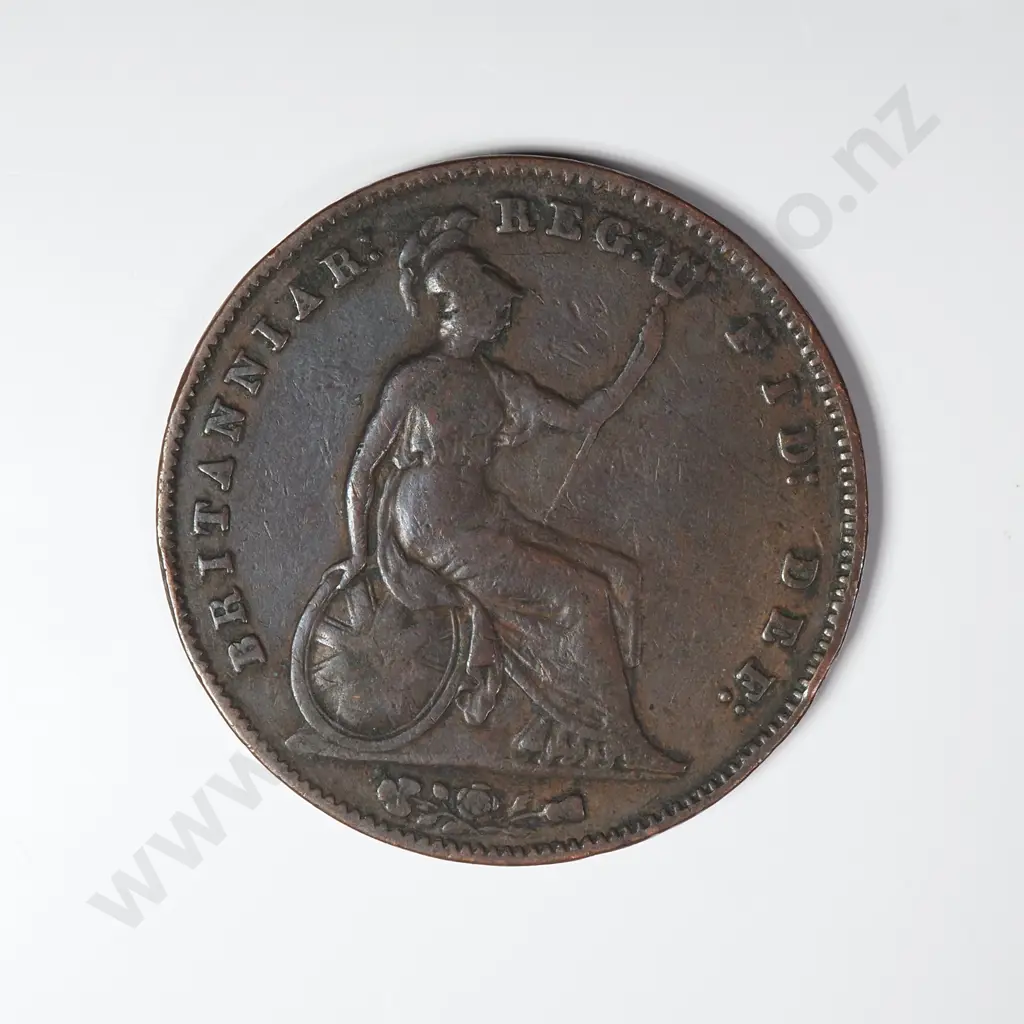 1854 United Kingdom Penny Image 1++