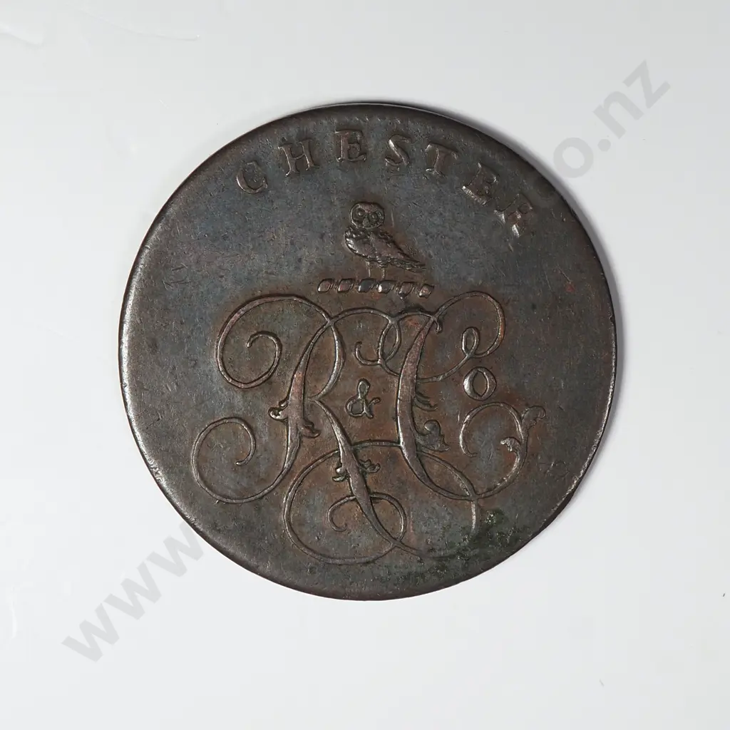 1790's Chester Halfpenny Token Image 1++