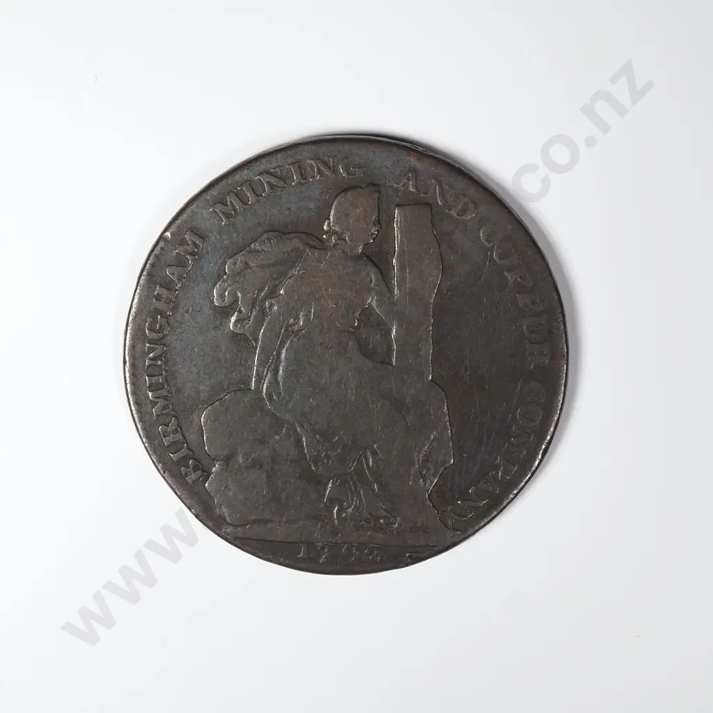 1792 Birmingham Mint Halfpenny Token Image 1++