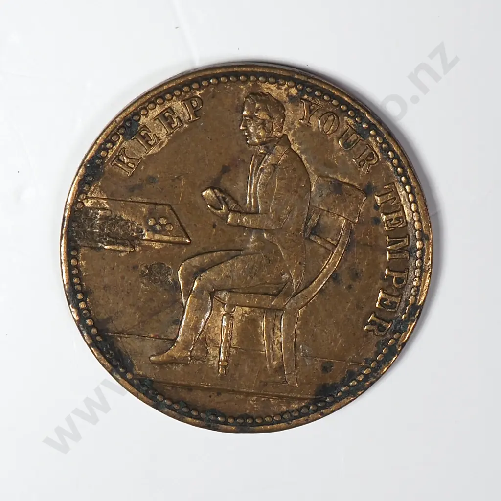 Victorian Keep Your Temper Token Image 1++