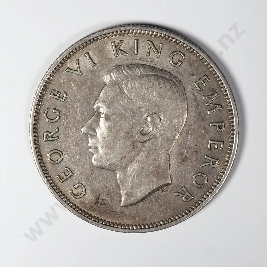 1940 New Zealand Centennial Half Crown Image 1++