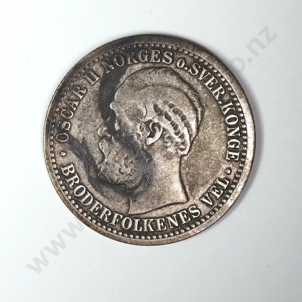 1875 Norway 15 Skilling - Scarce Coin  Image 1++