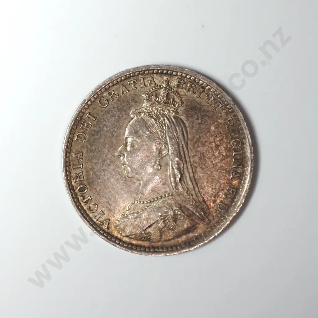 1887 United Kingdom Threepence - Better Grade Image 1++