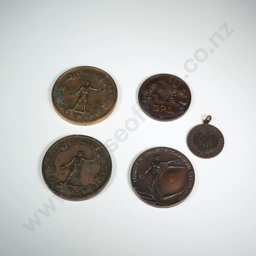 Five Bronze Prize Medals - Some Awarded Image 1++
