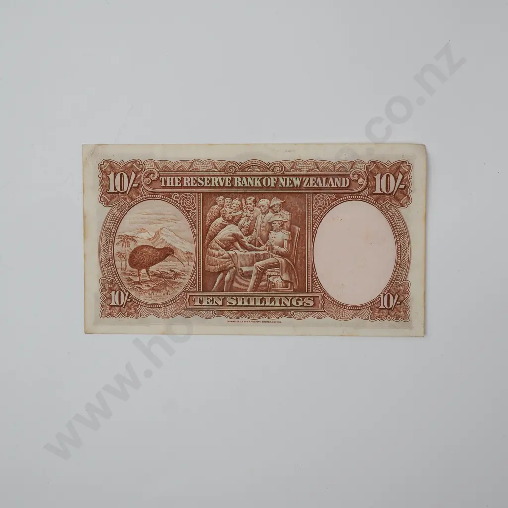 Early Fleming 10 Shilling Banknote (2nd Prefix ) Better Grade Image 1++