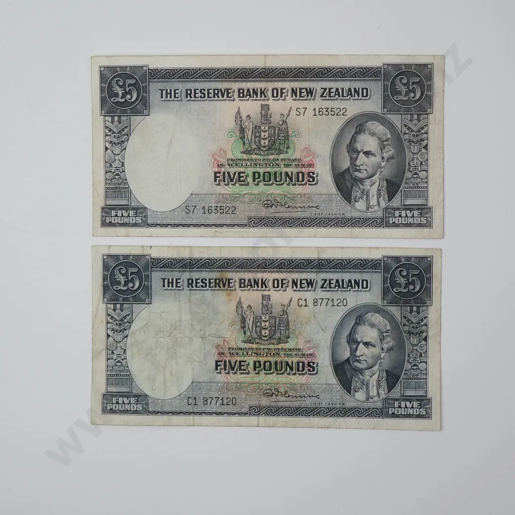 Two Fleming Five Pound Banknote Image 1++