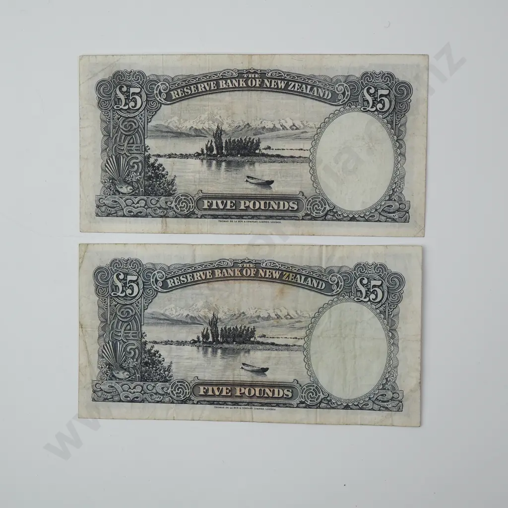 Two Fleming Five Pound Banknote Image 1++