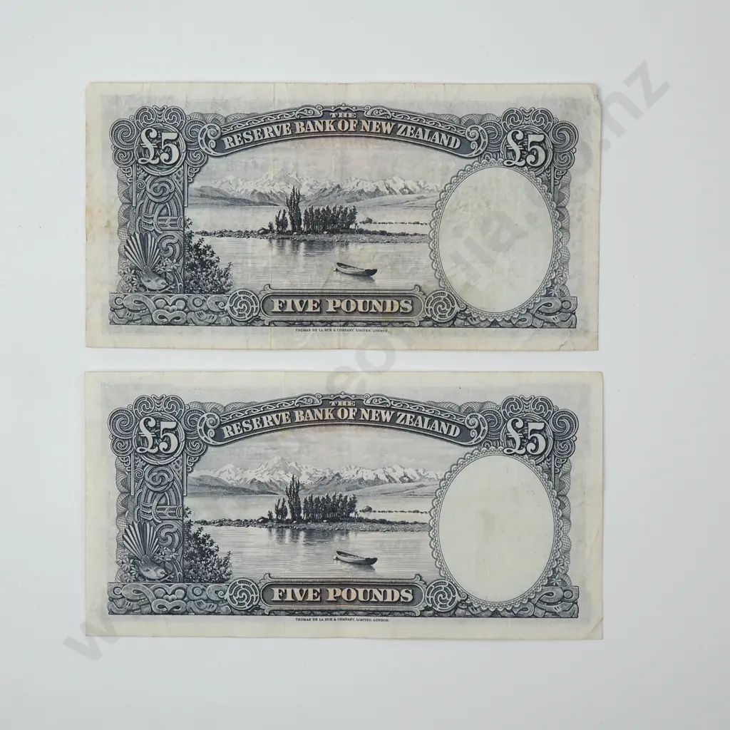 Two Five Pound Fleming Banknotes Image 1++