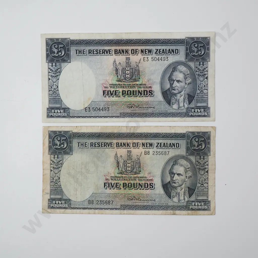 Two Fleming Five Pound Banknote Image 1++