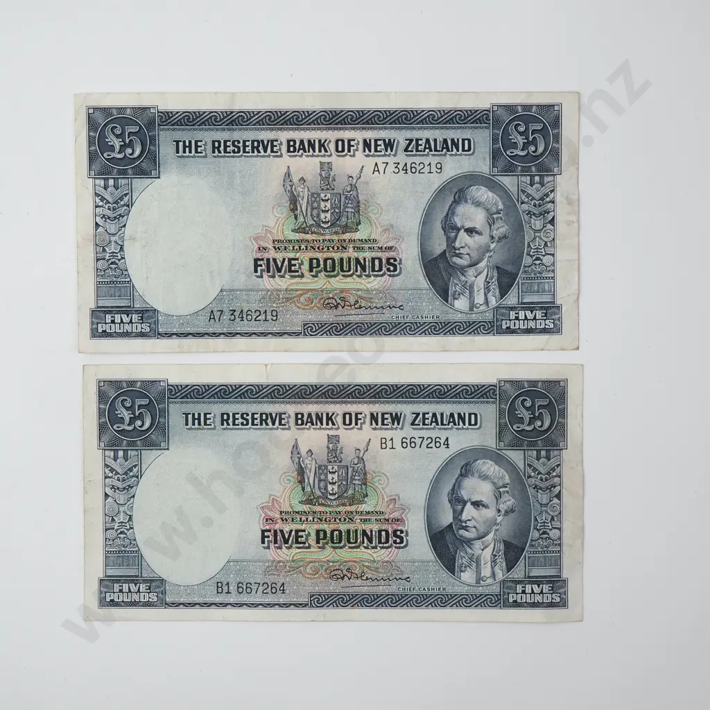 Two Fleming Five Pound Banknote Image 1++