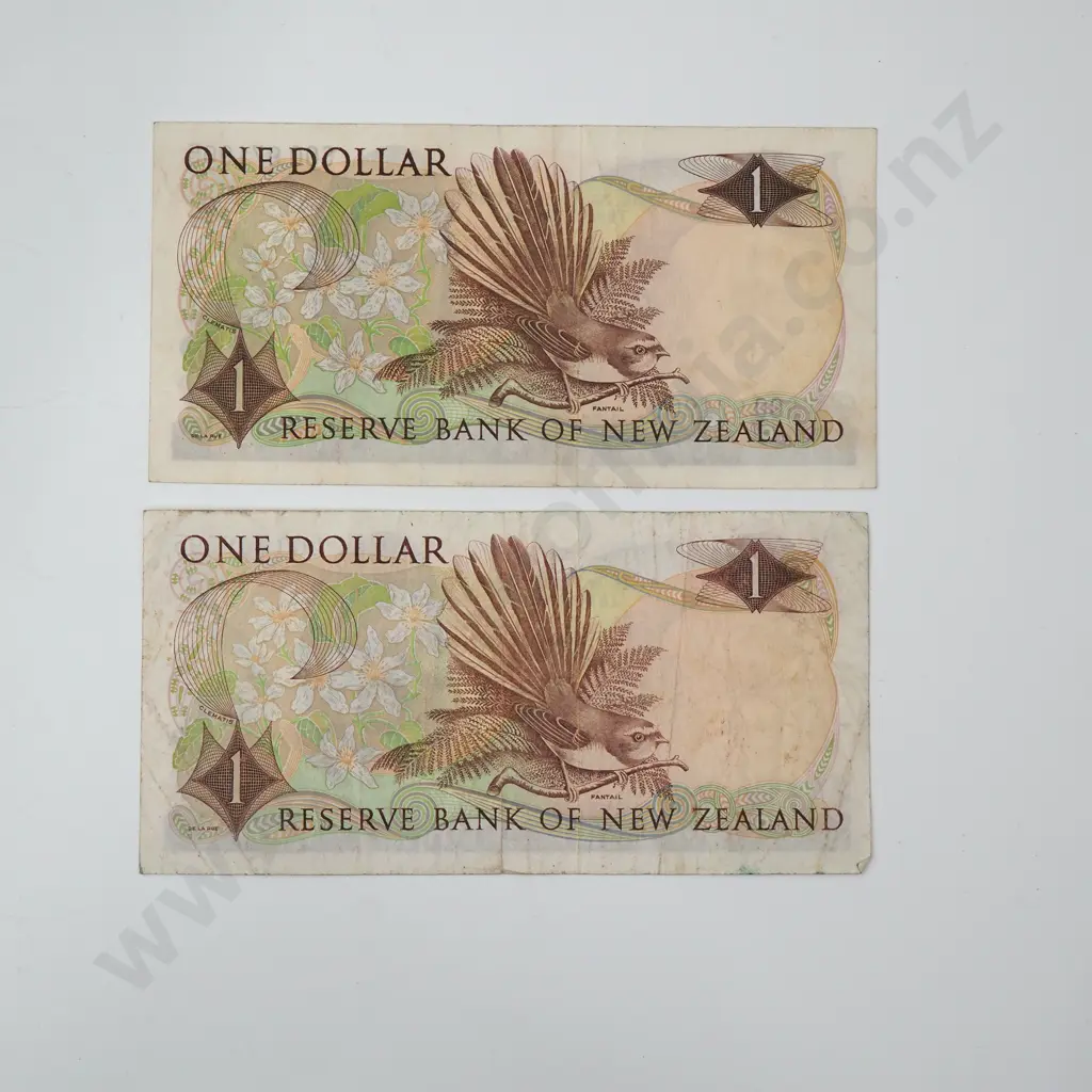 Two Wilks One Dollar Banknotes - Prefix LOO & SOO Image 1++