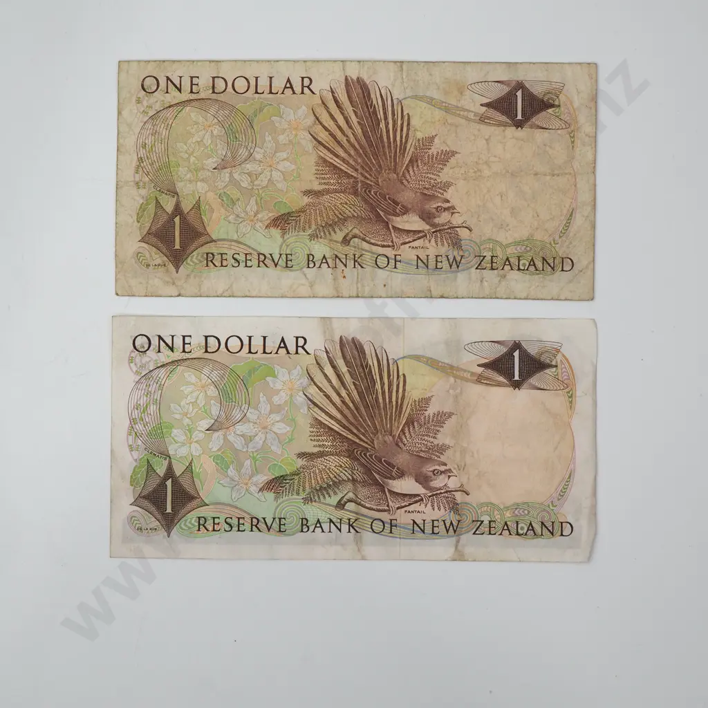 Two Fleming One Dollar Banknotes Image 1++