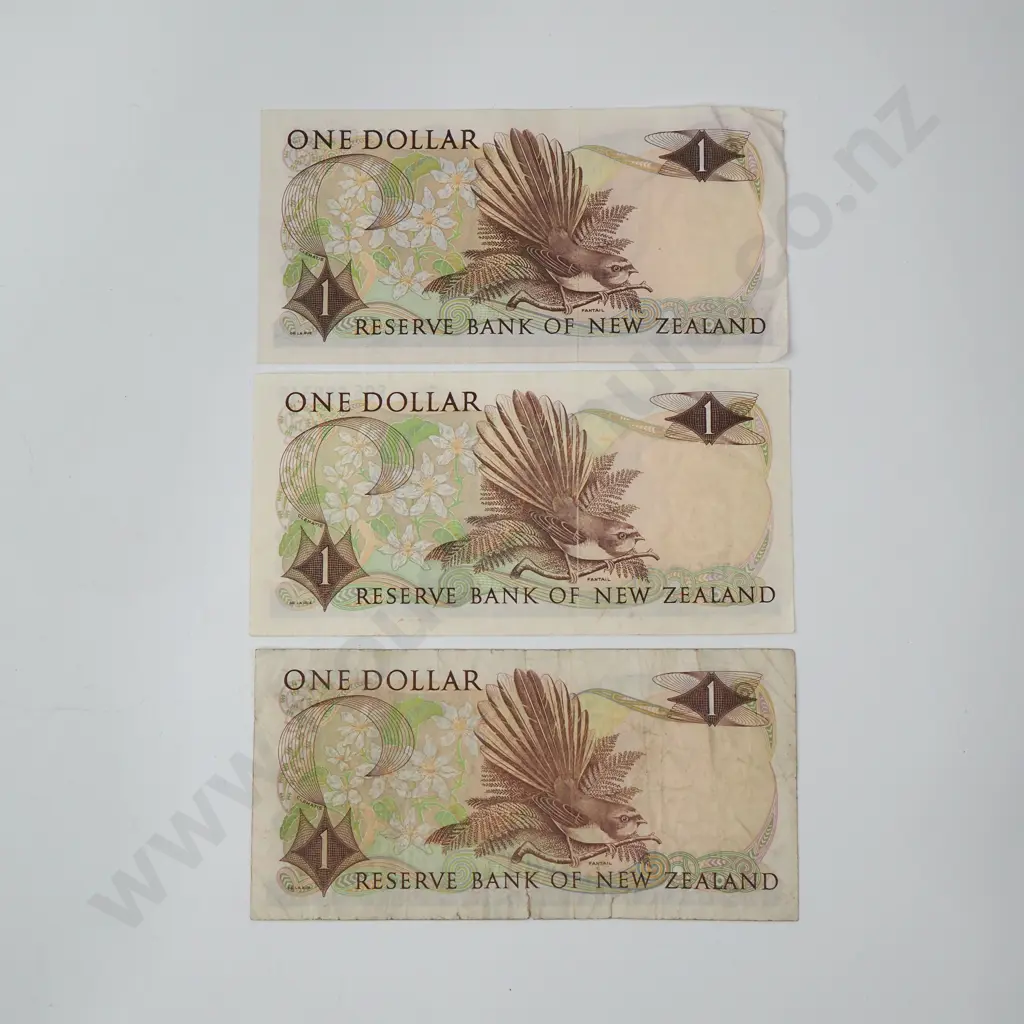 Three Wilks One Dollar Banknotes Image 1++
