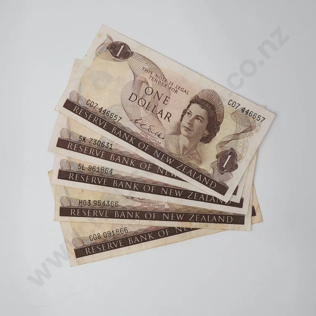Four Wilks One Dollar Banknotes Image 1++