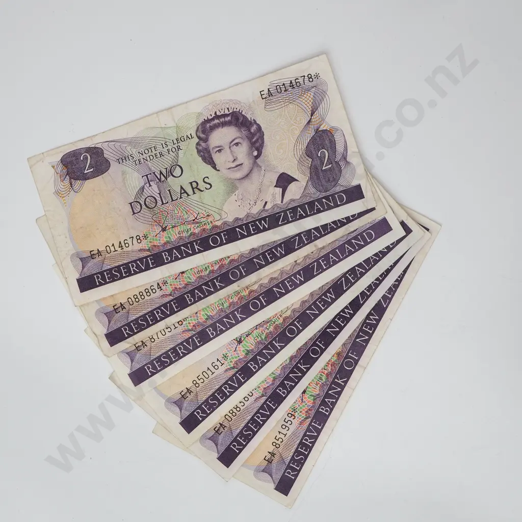 Six Hardie Type Two Two Dollar Star Notes -EA Prefix Image 1++