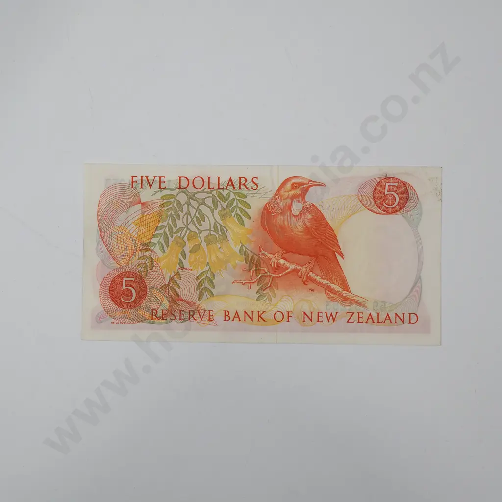 Five Dollar Hardie Type I Banknote - AUNC w Light marking on reverse Image 1++