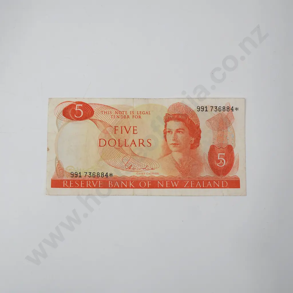 Hardie Type I Five Dollar Star Banknote Image 1++