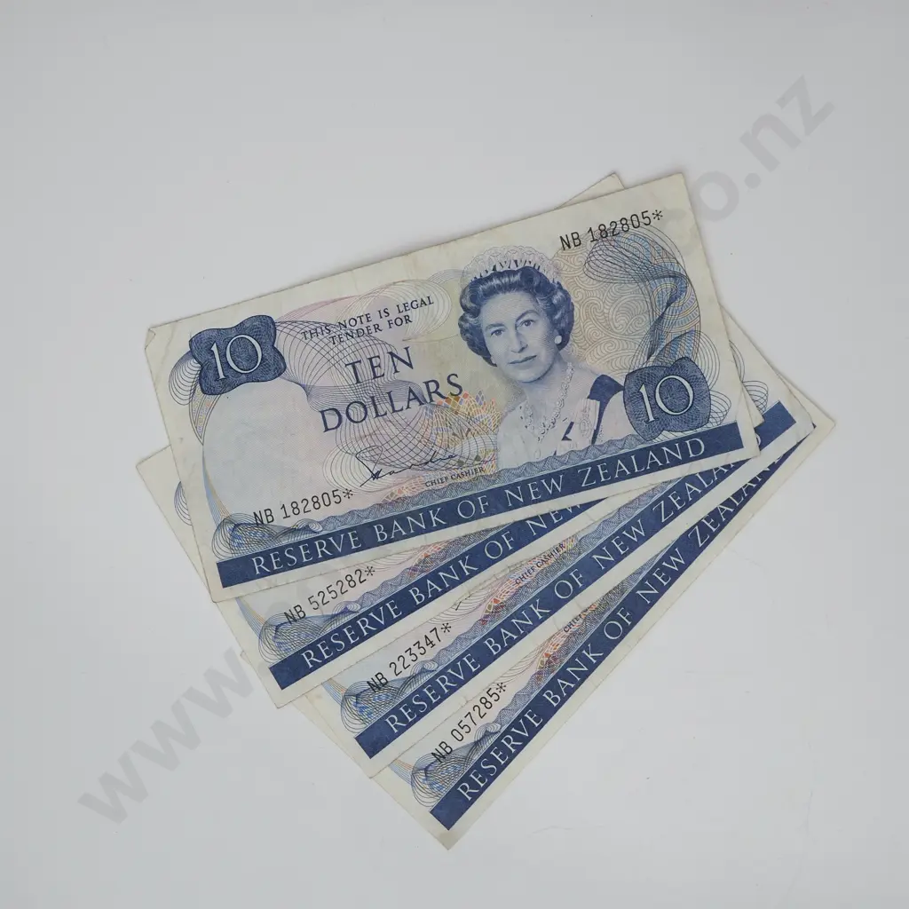 Four Hardie Type II Ten Dollar Star Banknotes - NB Prefix Image 1++