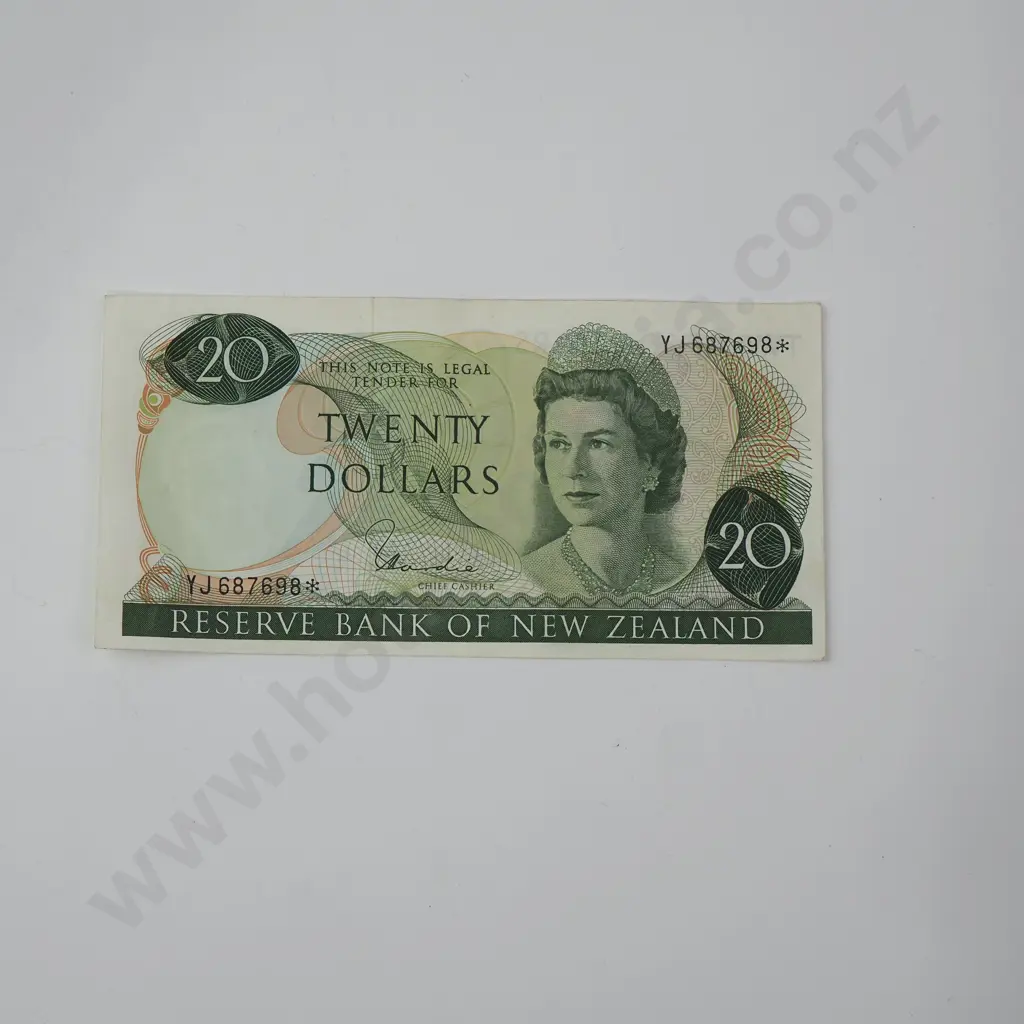 Hardie Type I Twenty Dollar Star Bbanknote YJ Prefix - AUNC Image 1++