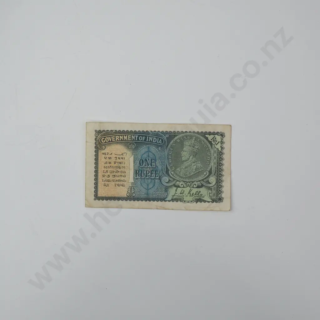 India One Rupee (1935) Type w Portrait Watermark Image 1++